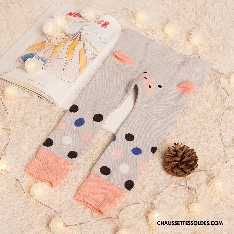 Collant Fille Collants Bébé Dimensionnel Charmant Style Chaud Printemps Gris