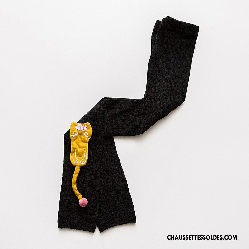 Collant Fille Collants Matelassé Collant Panty Animal Bébé Enfant Noir