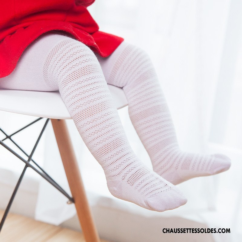 Collant Fille Enfant Bébé Chaussette Mince Printemps Femme Blanc