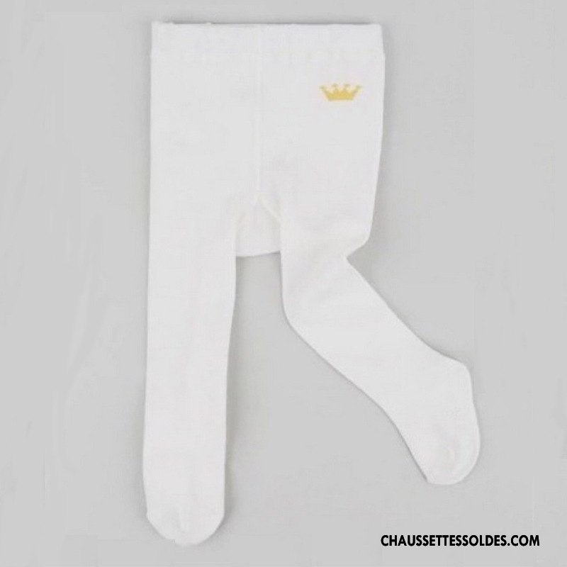 Collant Fille Enfant Bébé Printemps Guêtres Leggings Antidérapant L'automne Pure Blanc