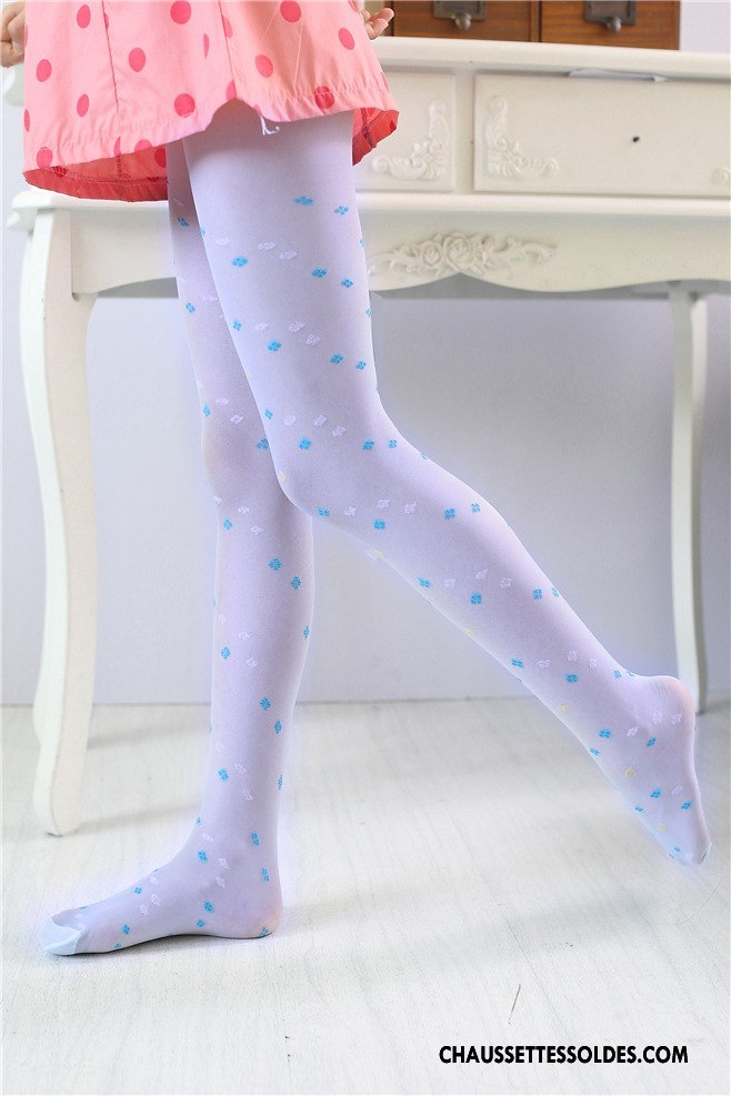 Collant Fille Enfant Cristal Collant Panty Très Mince Femme Crème Solaire Bleu Blanc