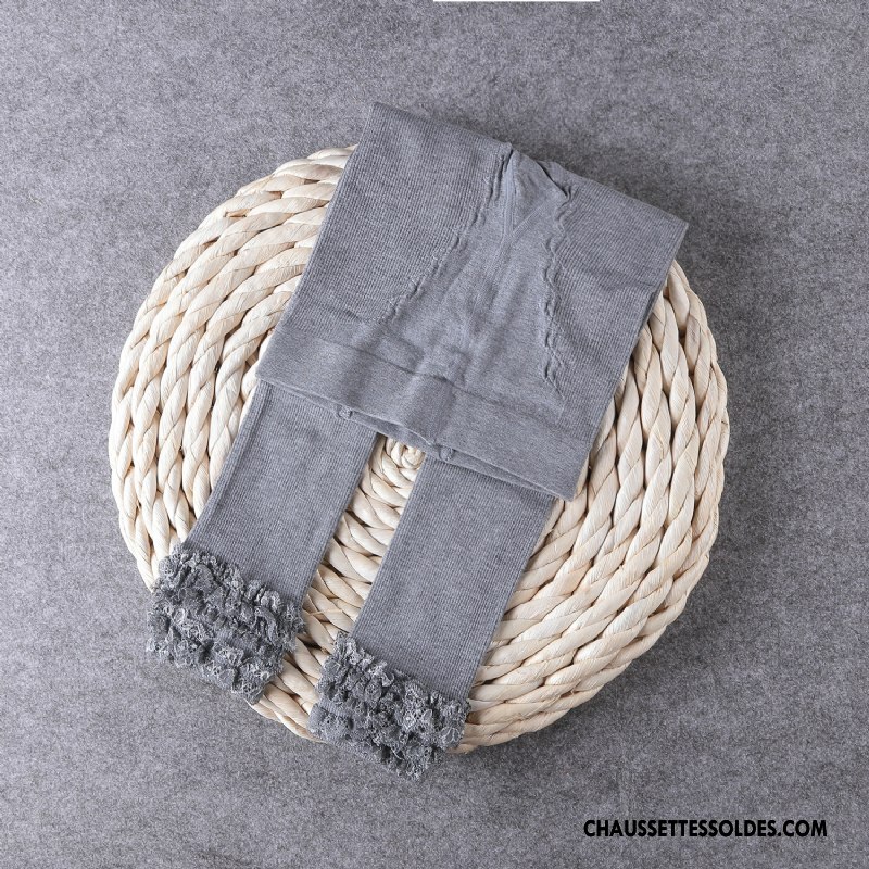 Collant Fille Enfant Dentelle Guêtres Leggings Charmant Le Nouveau Femme Gris