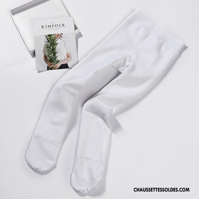 Collant Fille Enfant Gros Matelassé Collant Panty Chaussette Danse Blanc