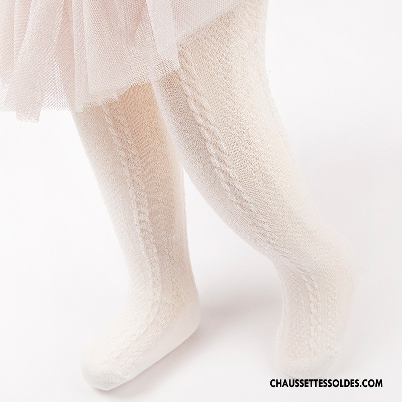 Collant Fille Enfant Guêtres Leggings Le Nouveau Engrener Chaussette Été Blanc Jaune