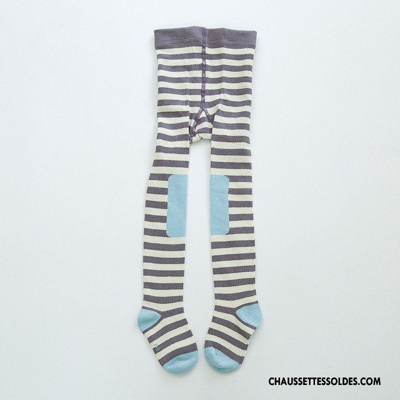Collant Fille Enfant L'automne Le Nouveau Gros Chaussette Bébé Bleu