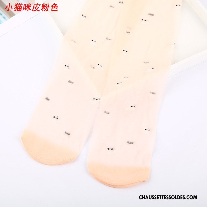 Collant Fille Enfant Le Nouveau Chaussette Longue Collant Panty Femme Invisible Blanc