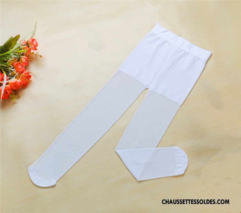 Collant Fille Enfant Le Nouveau Invisible Très Mince Femme Collant Panty Blanc
