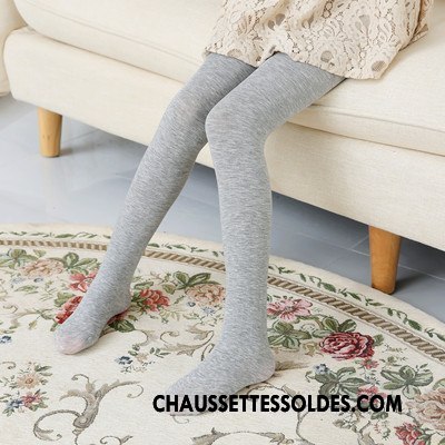 Collant Fille Enfant Matelassé Bébé Femme Collant Panty Printemps Pure Gris