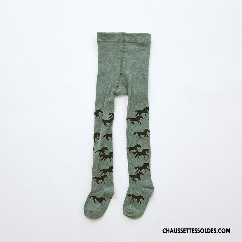 Collant Fille Enfant Matelassé Charmant Collant Panty Chaussette 100% Coton Marron / Brun