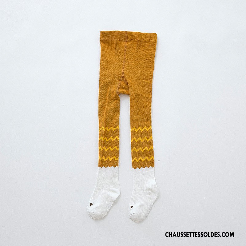 Collant Fille Enfant Matelassé Charmant Collant Panty Chaussette 100% Coton Marron / Brun