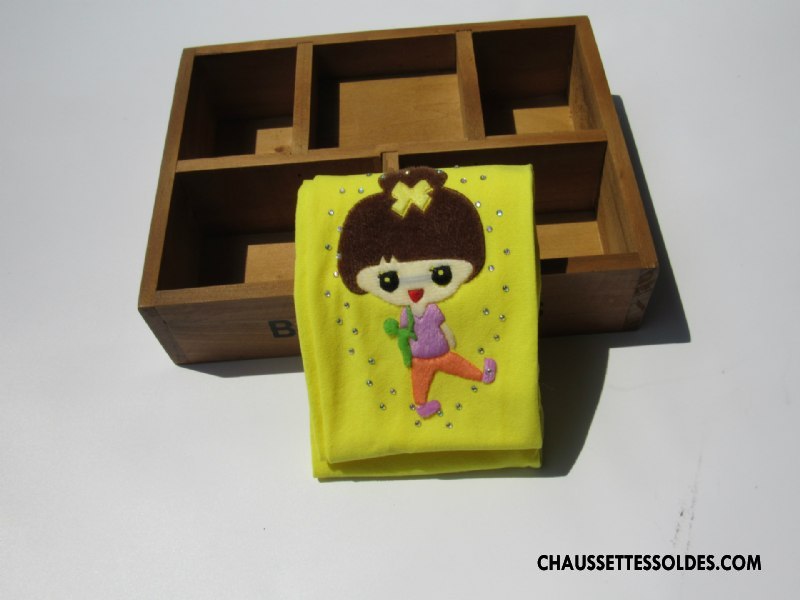 Collant Fille Enfant Nouvelles Arrivées Dessin Animé L'automne Velours Chaussette Impression Blanc