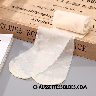 Collant Fille Enfant Respirant Été Petit Chaussette De Noël Élasticité Blanc
