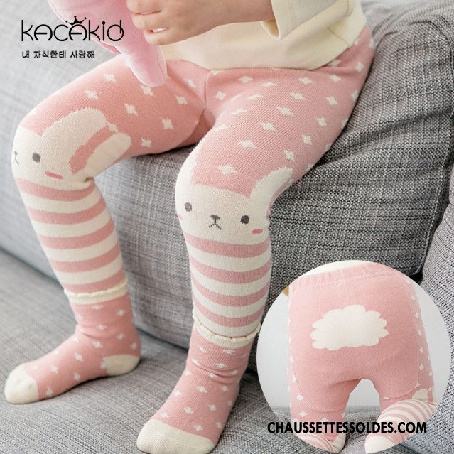 Collant Fille Ensemble Chaussette Courte Gros Deux Morceaux L'automne Enfant Rose