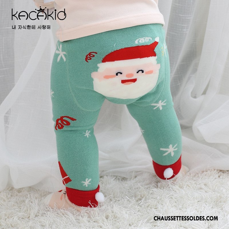 Collant Fille Ensemble Chaussette Courte Gros Deux Morceaux L'automne Enfant Rose