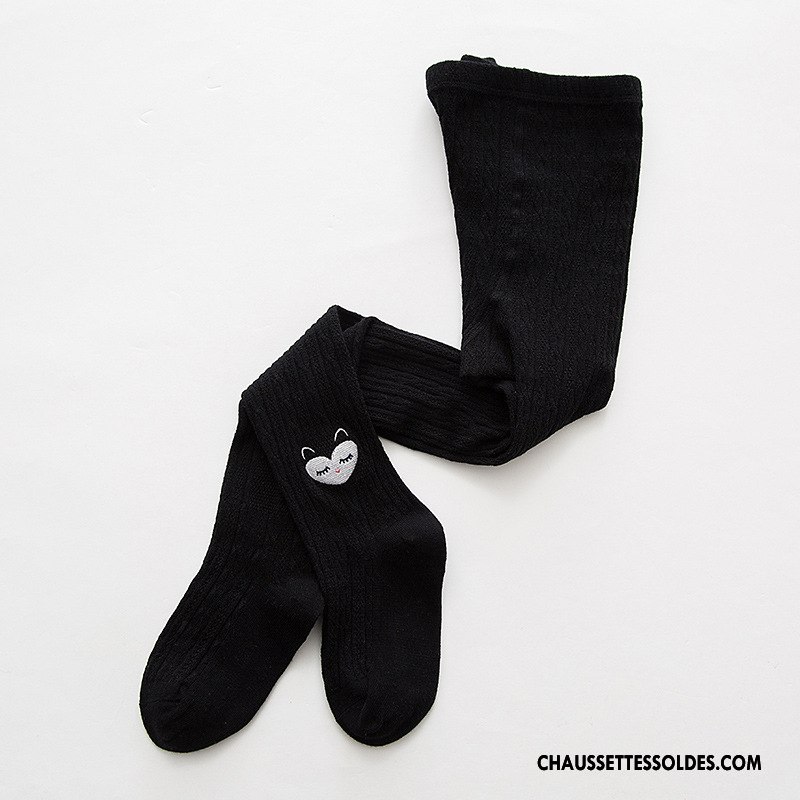 Collant Fille Femme Chaussette Collant Panty L'automne Nouvelles Arrivées Brodé Blanc Or