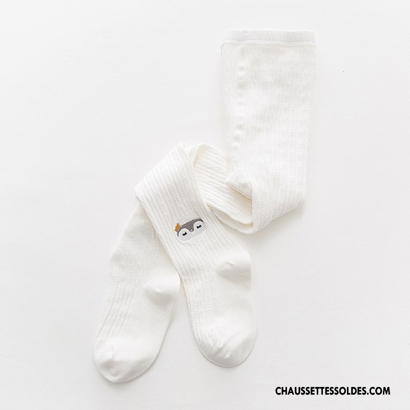 Collant Fille Femme Chaussette Collant Panty L'automne Nouvelles Arrivées Brodé Blanc Or