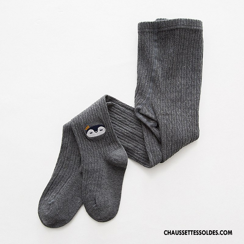 Collant Fille Femme Chaussette Collant Panty L'automne Nouvelles Arrivées Brodé Blanc Or