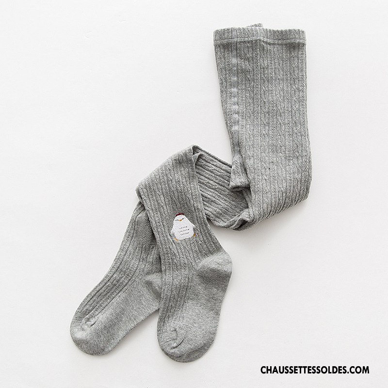 Collant Fille Femme Chaussette Collant Panty L'automne Nouvelles Arrivées Brodé Blanc Or