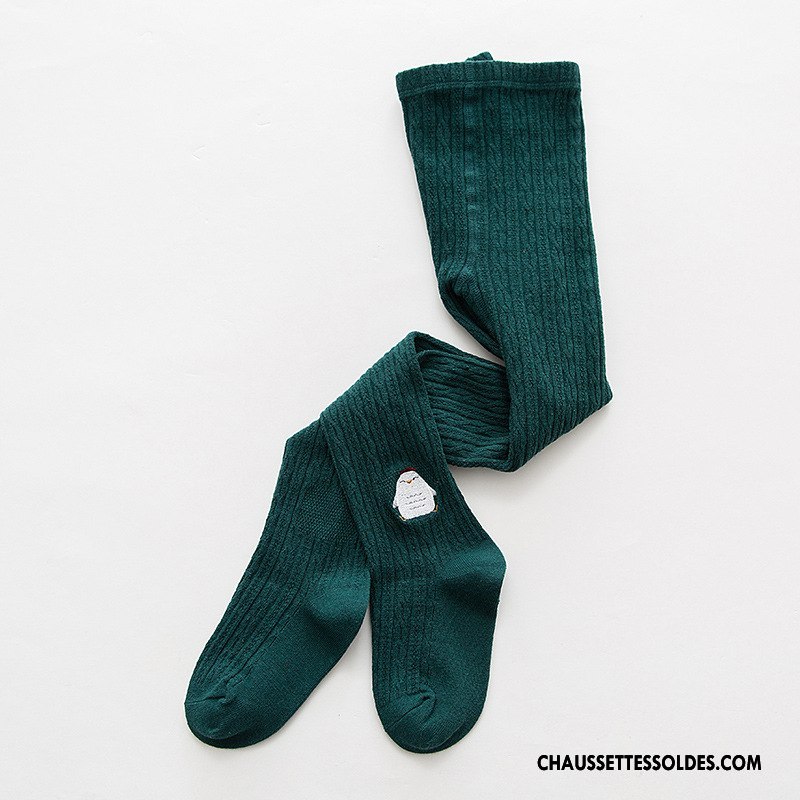 Collant Fille Femme Chaussette Collant Panty L'automne Nouvelles Arrivées Brodé Blanc Or