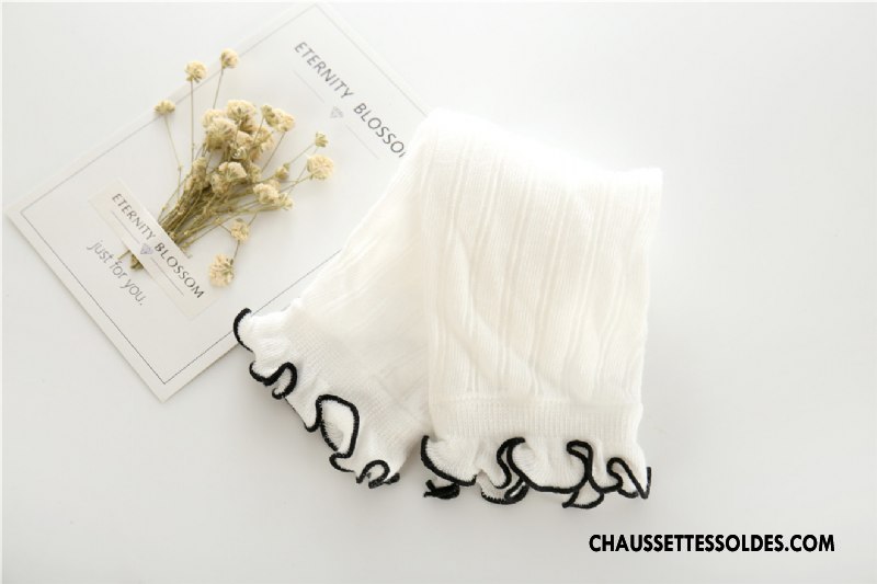 Collant Fille Femme Mince Enfant Rayé Collants Guêtres Leggings Blanc