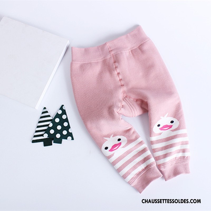 Collant Fille Femme Plus De Velours L'automne Petit Enfant Matelassé Rose