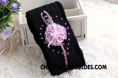 Collant Fille Grille Chaussette Danse Coton Bio Enfant Ballet Blanc