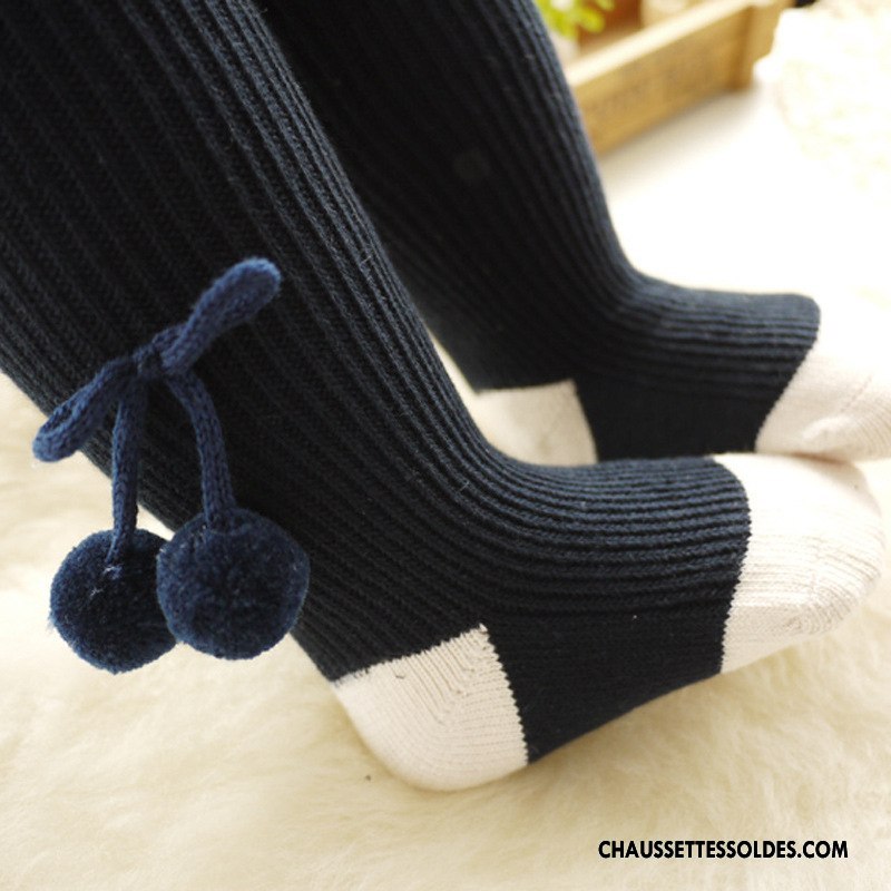 Collant Fille Guêtres Leggings Chaussette Enfant Hairball Petit Collant Panty Blanc