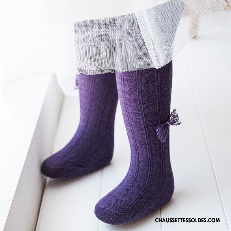 Collant Fille Guêtres Leggings Enfant Bébé Papillon Collant Panty Petit Violet