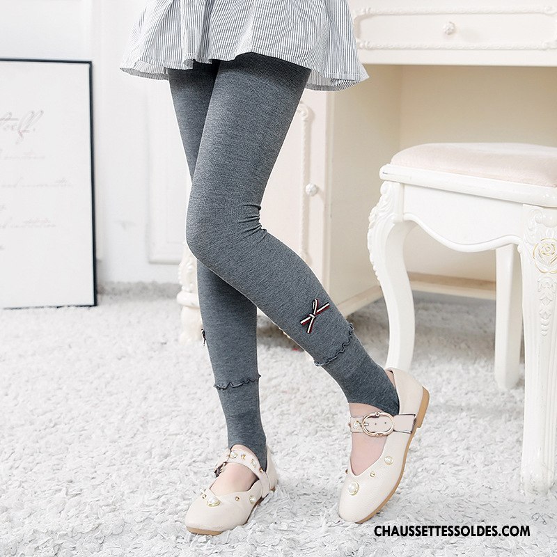 Collant Fille Guêtres Leggings Enfant L'automne Matelassé Le Nouveau Milieu Blanc