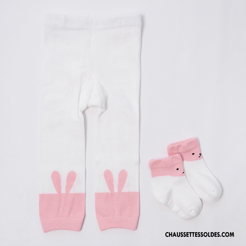 Collant Fille Guêtres Leggings Enfant Printemps Chaussette Bébé L'automne Blanc