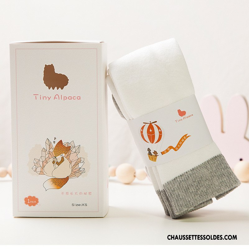 Collant Fille Guêtres Leggings Enfant Thermiques Bébé Chaussettes En Coton Collant Panty Pure Gris