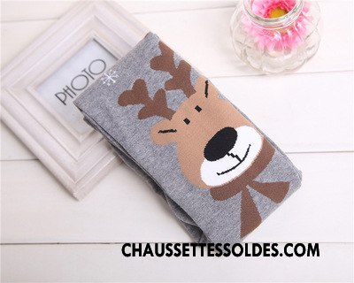 Collant Fille Guêtres Leggings Femme Cerf Thermiques Chaussette Enfant Bordeaux