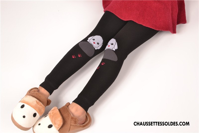 Collant Fille Guêtres Leggings Plus De Velours Thermiques Femme Enfant Charmant Bordeaux