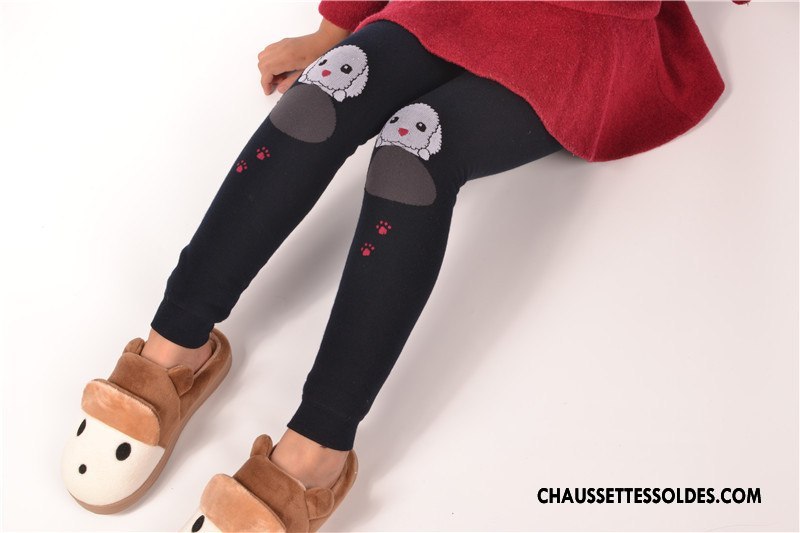 Collant Fille Guêtres Leggings Plus De Velours Thermiques Femme Enfant Charmant Bordeaux