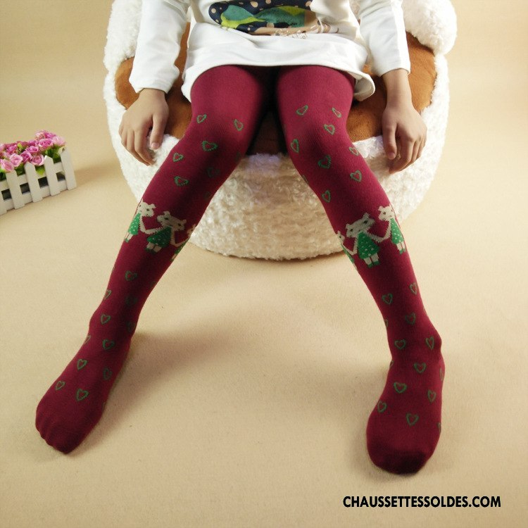 Collant Fille Hiver Enfant 100% Coton Femme Leggings Coton Bio Bleu