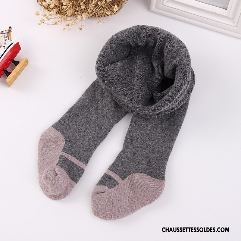 Collant Fille Hiver Femme Guêtres Leggings Bébé Enfant Thermiques Gris