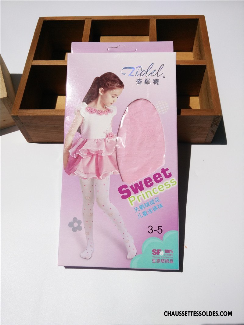 Collant Fille Invisible Été Fleurs Enfant Femme Danse Rose Noir