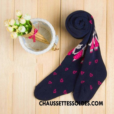 Collant Fille L'automne Coton Bio Guêtres Enfant Femme Chaussette Rose Blanc