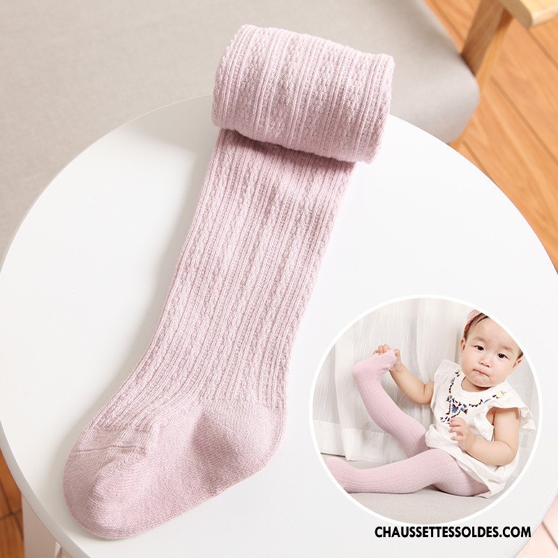Collant Fille L'automne Petit Bébé Printemps Clair Matelassé Violet