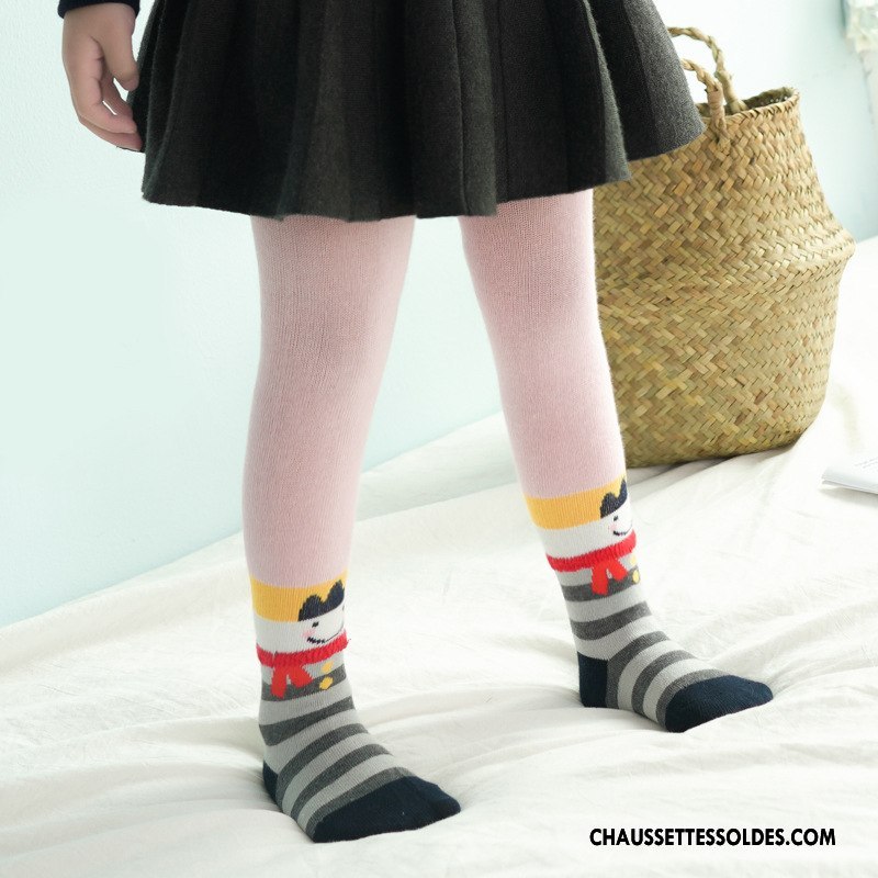 Collant Fille L'automne Printemps Enfant Milieu Guêtres Leggings Matelassé Coloré