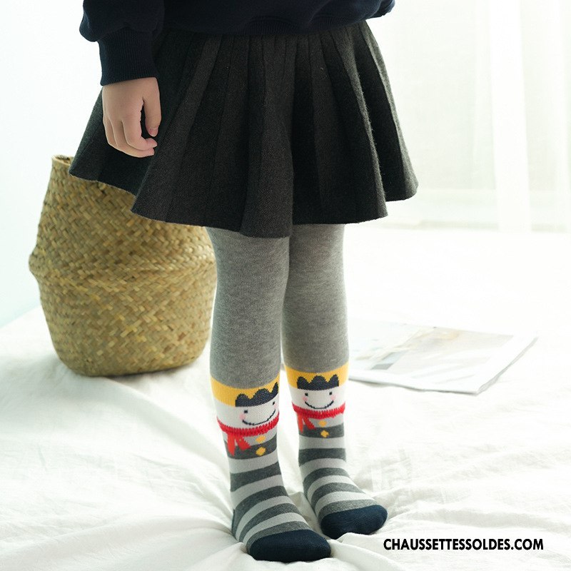 Collant Fille L'automne Printemps Enfant Milieu Guêtres Leggings Matelassé Coloré