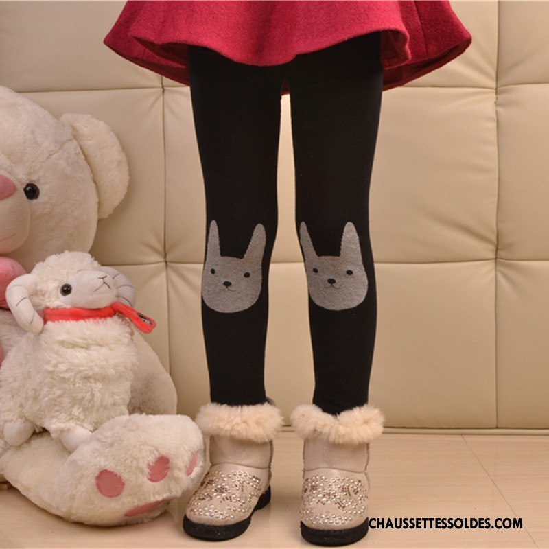 Collant Fille Lapin Femme Renforcé Hiver Ultra Plus De Velours Gris
