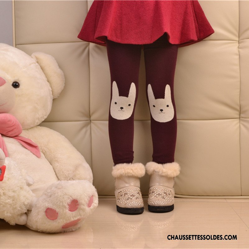 Collant Fille Lapin Femme Renforcé Hiver Ultra Plus De Velours Gris