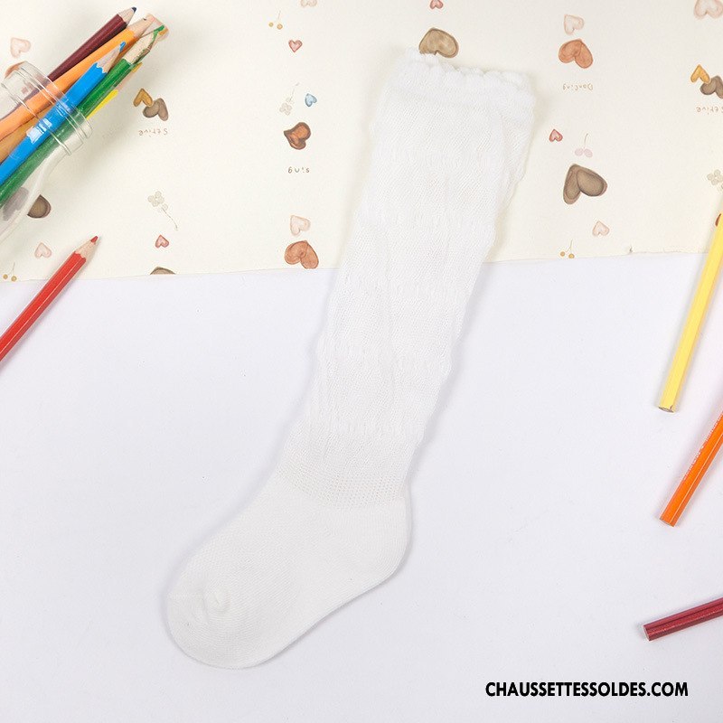 Collant Fille Le Nouveau Chaussette Engrener Légère 100% Coton Bébé Bleu