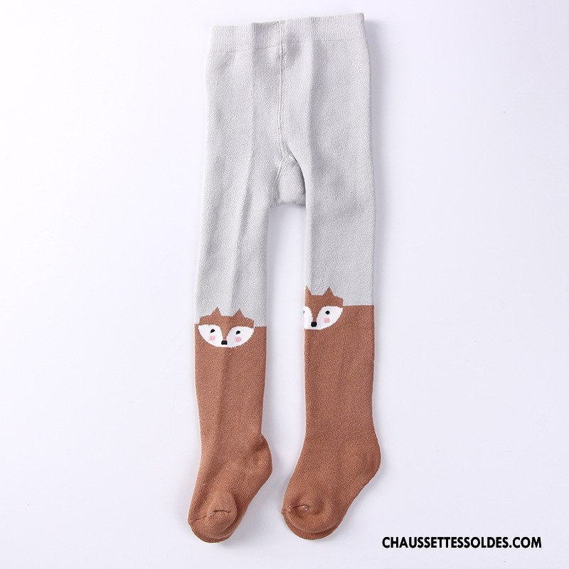 Collant Fille Le Nouveau Collant Panty Guêtres Leggings Chaussette Terry Bébé Gris