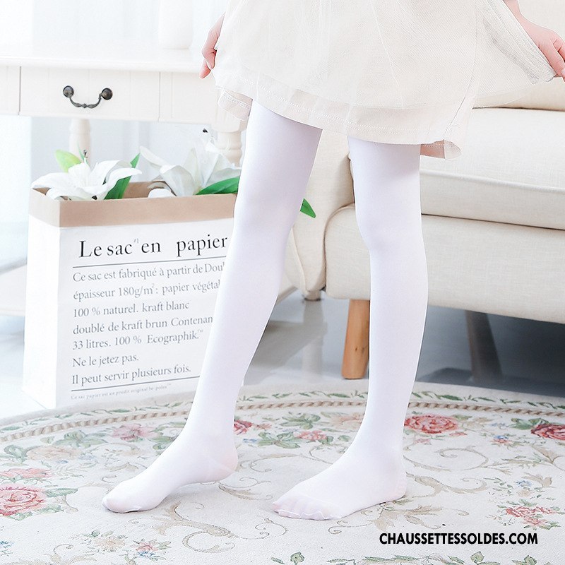 Collant Fille Le Nouveau Danse Enfant L'automne Été Élève Blanc