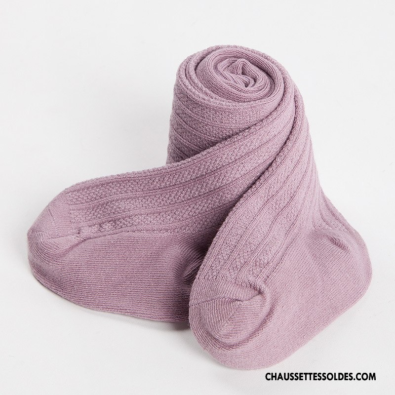 Collant Fille Le Nouveau L'automne Printemps Petit Collant Panty Matelassé Violet