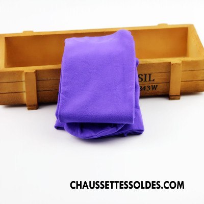 Collant Fille Légère Enfant Chaussette Bébé Collant Panty Chaussette De Noël Blanc Pur Violet