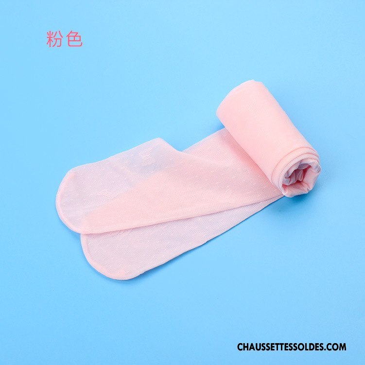 Collant Fille Marque Chaussette De Noël Collant Panty Très Mince Fleurs Enfant Blanc