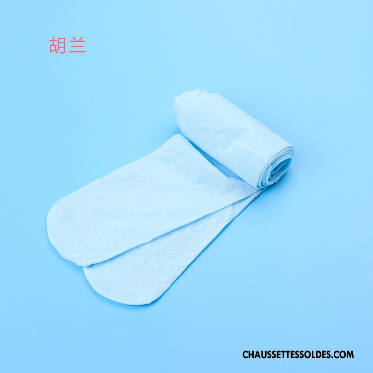 Collant Fille Marque Chaussette De Noël Collant Panty Très Mince Fleurs Enfant Blanc
